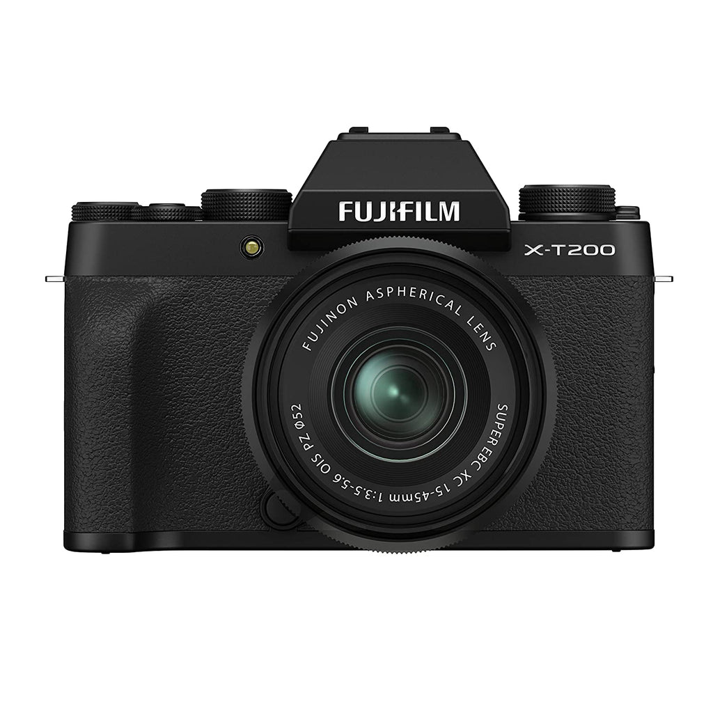 Fujifilm X-T200 Mirrorless Digital Camera With 15-45mm Lens Kit (Black) - The Camerashop