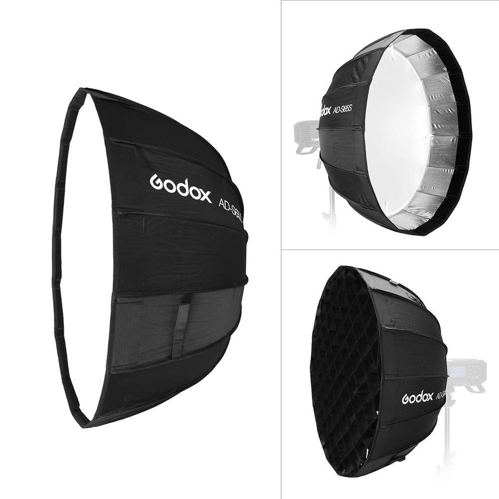 Godox AD-S65S Umbrella Softbox with Grid 65cm for Godox Mount - The Camerashop