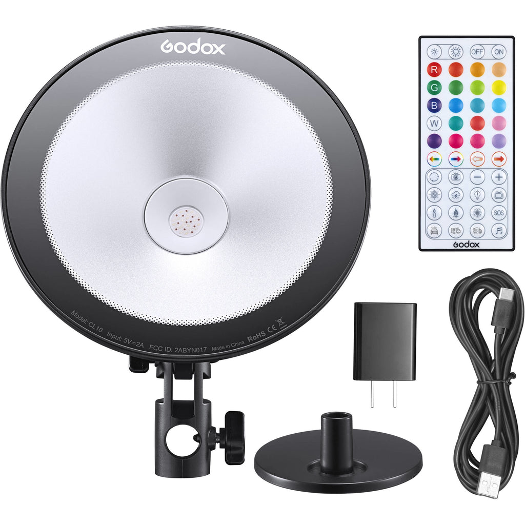 Godox CL10 Multicolor LED Light, 10W LED Webcasting Ambient Light - The Camerashop