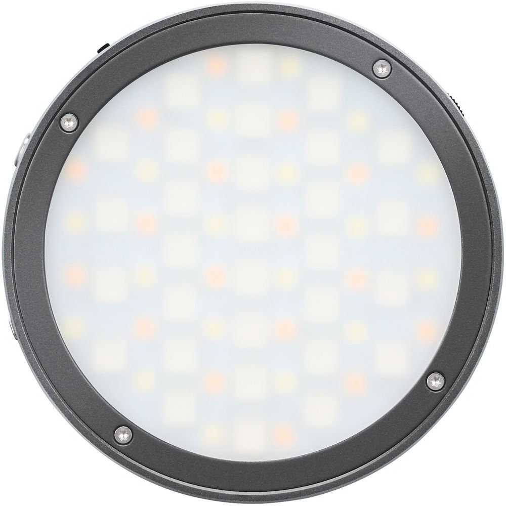 Godox R1 Round Mini RGB LED Magnetic Light (Grey) - The Camerashop
