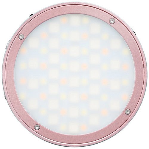 Godox R1 Round Mini RGB LED Magnetic Light (Pink) - The Camerashop