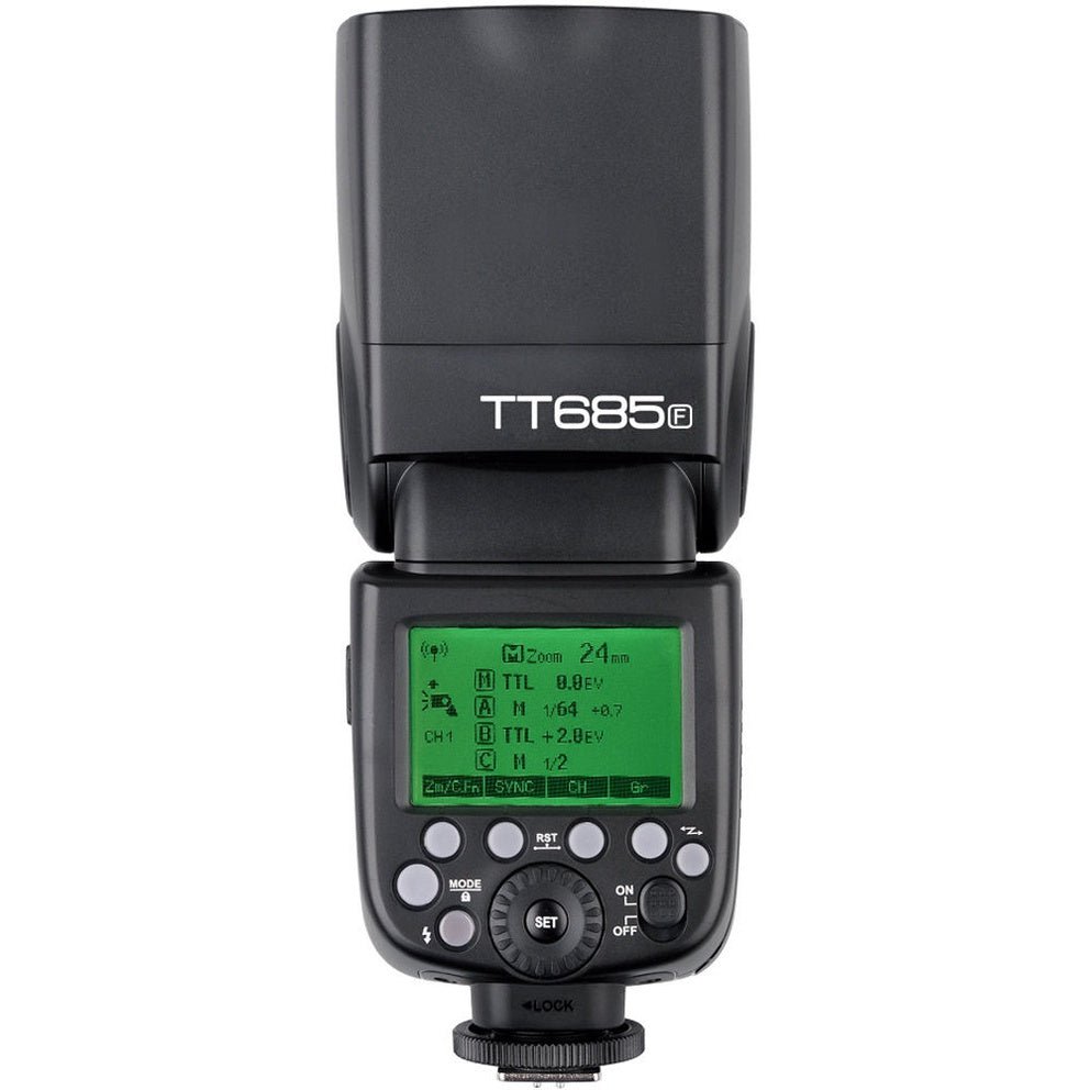 Godox TT685 F TTL Flash For Fujifilm Cameras (Black) - The Camerashop