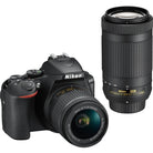 Nikon D5600 Camera with AF-P DX NIKKOR 18-55mm f/3.5-5.6G VR + AF-P DX NIKKOR 70-300mm f/4.5-6.3G ED VR Lens - The Camerashop