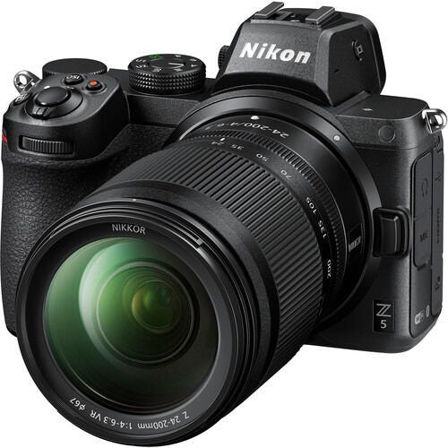 Nikon Z5 Mirrorless DSLR Camera with 24-200mm lens with 64GB UHS-II high speed SD card - The Camerashop