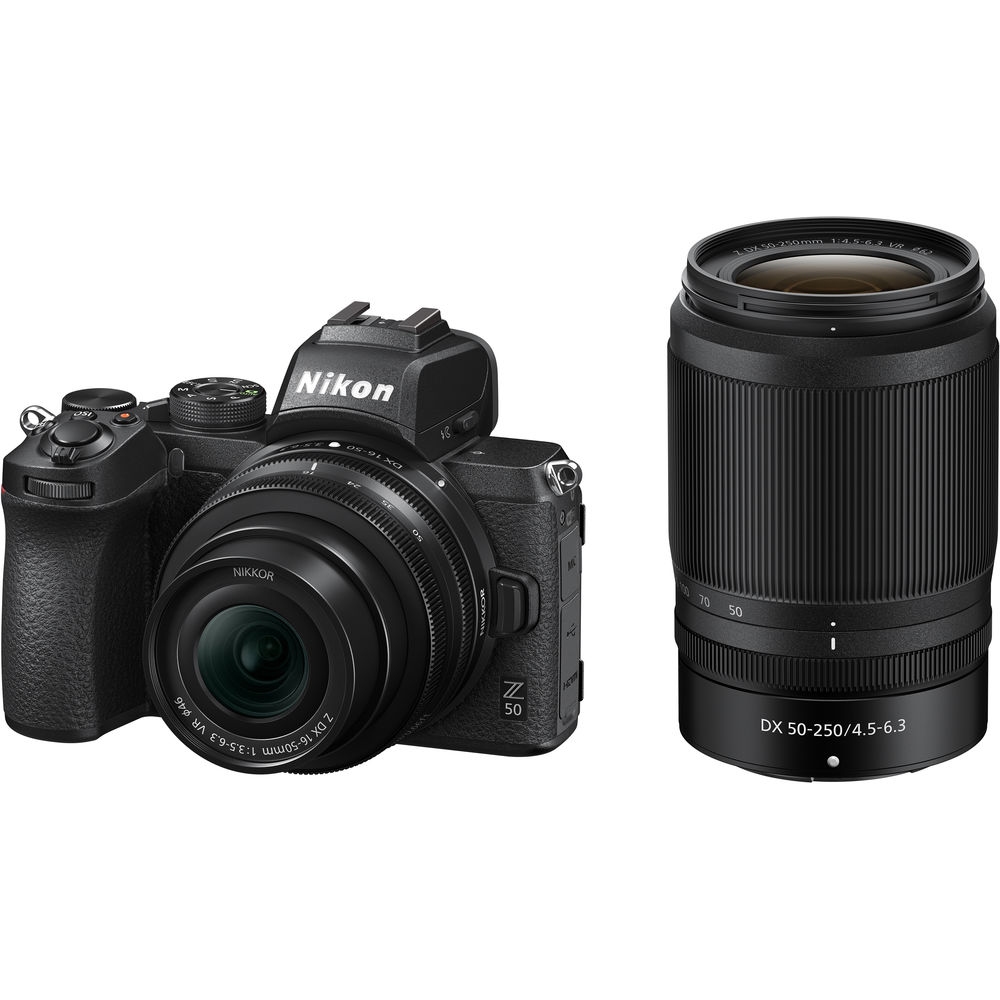 Nikon Z50 Mirrorless Camera with 64GB Card and Bag - The Camerashop