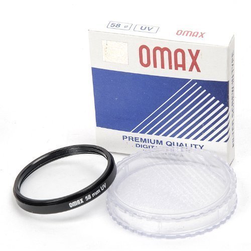 Omax 58mm lens protection uv filter for canon eos 1300d with 18-55 & 55-250mm lens - The Camerashop