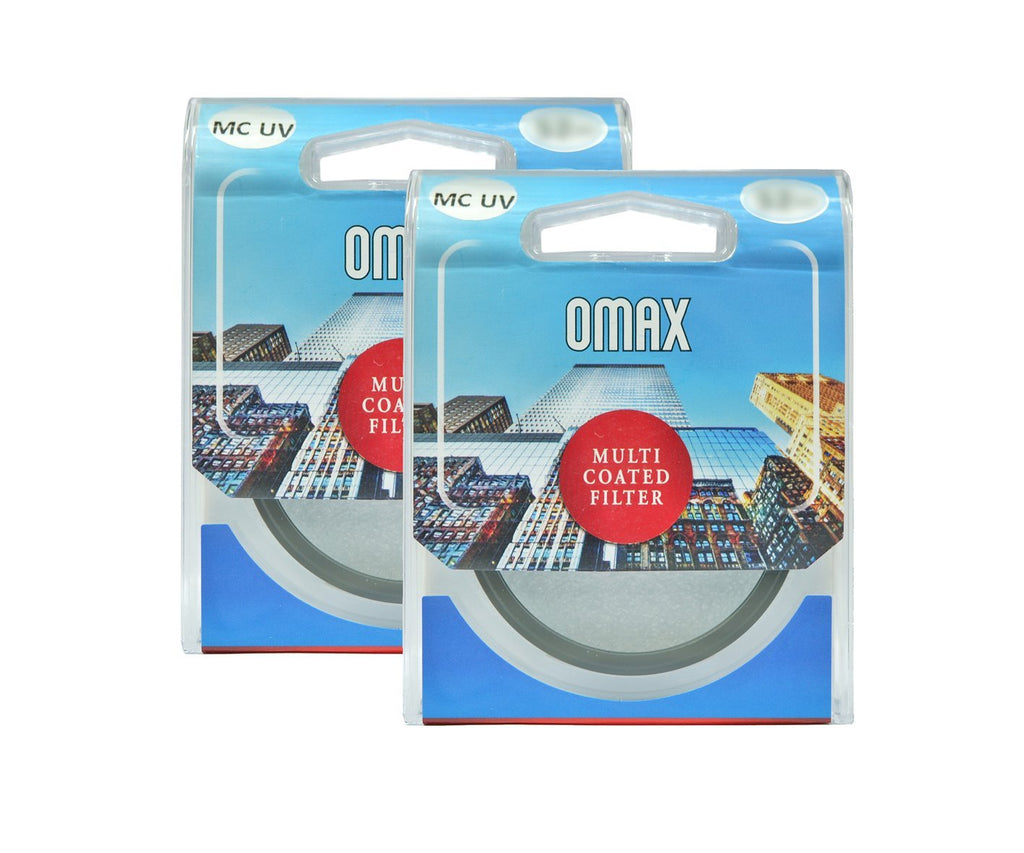 Omax 58mm mc uv Filter for Canon 18-55 & 55-250mm Lens (Set of 2) - The Camerashop