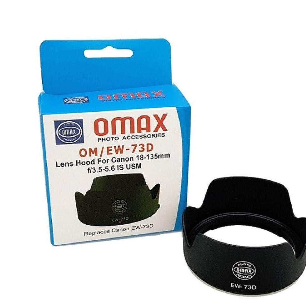 Omax EW-73D Lens Hood for Canon EF-S 18-135mm f/3.5-5.6 is USM Lens - The Camerashop