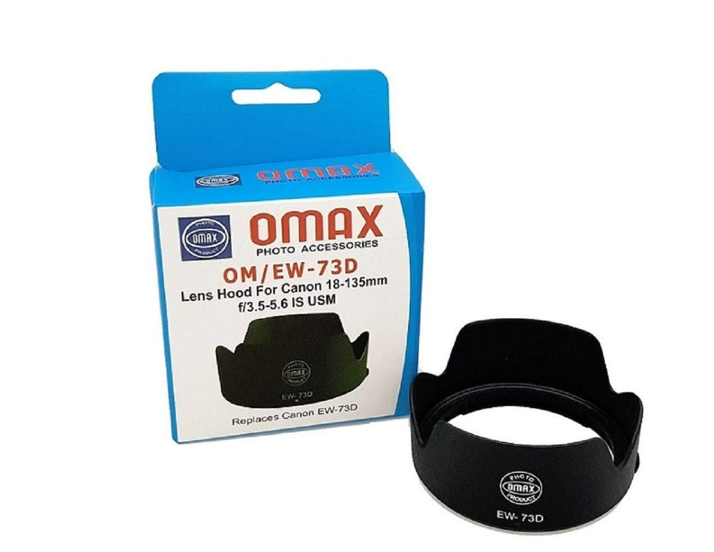 Omax EW-73D Lens Hood for Canon EF-S 18-135mm f/3.5-5.6 is USM Lens - The Camerashop