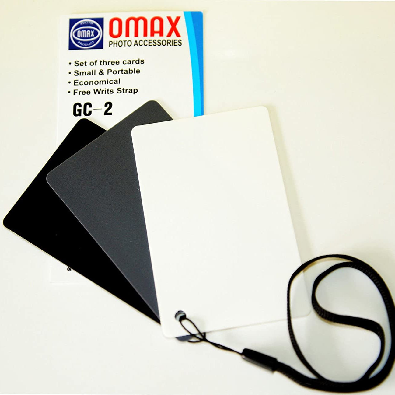 Omax GC-2 3 in 1 Digital Grey Card and White Balance Card Se - The Camerashop
