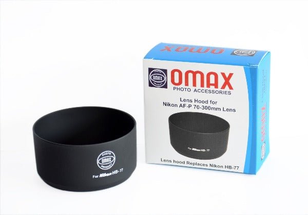 Omax Lens hood for Nikon AF-P DX 70-300mm F/4.5-6.3G ED VR Lens (Replaces Nikon Hb-77 Lens Hood) - The Camerashop