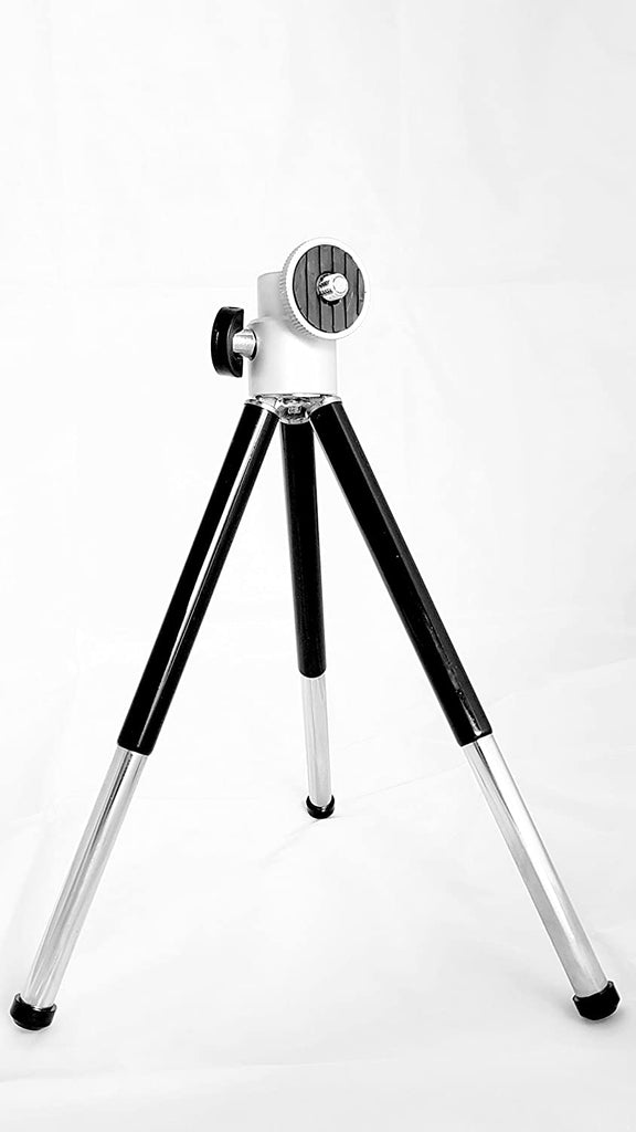 Omax Mini Tripod Metallic Expandable for Nikon, Canon Cameras/Mobile (TT-02) - The Camerashop
