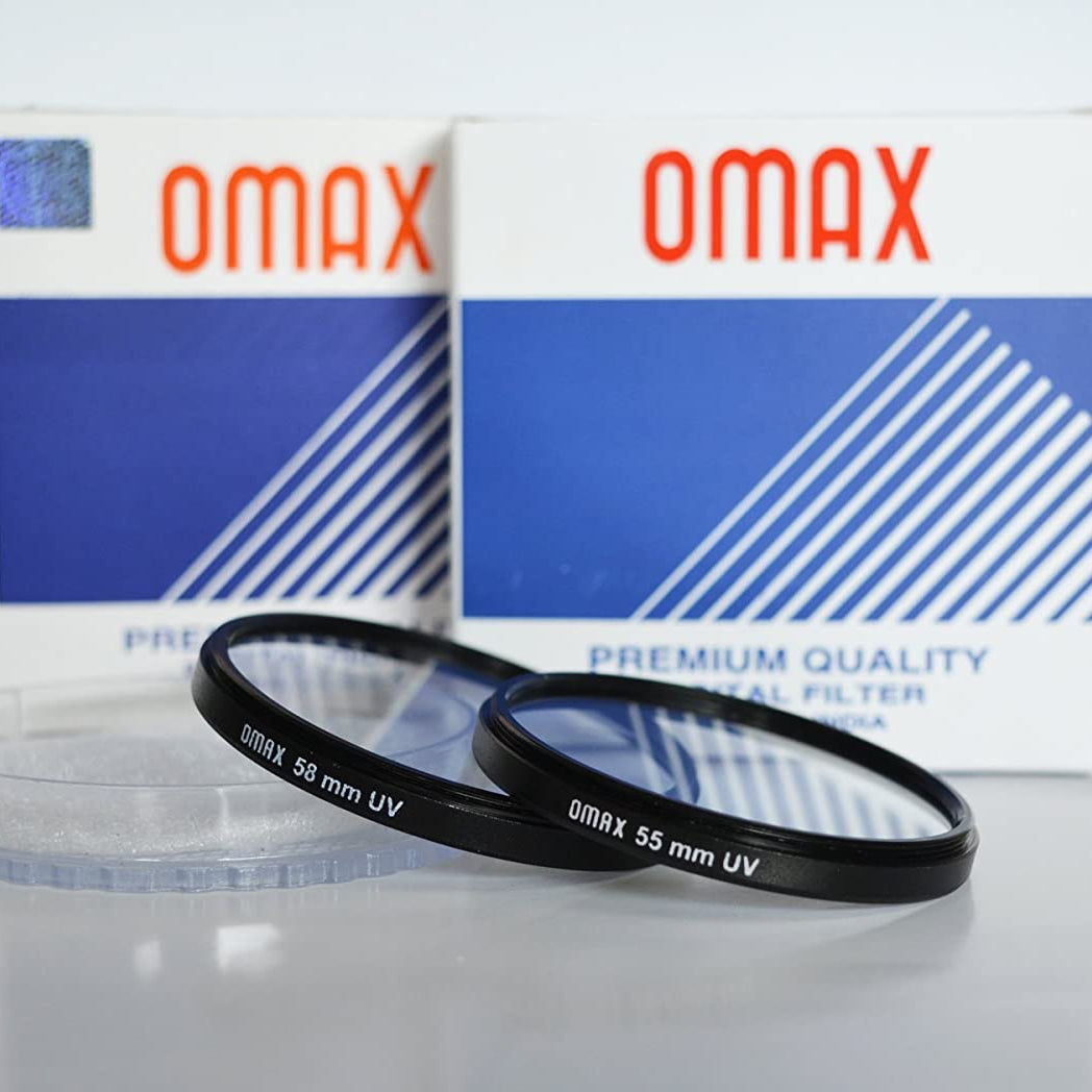 Omax uv Filter for Nikon D3400/D3500/D5300 af-p dx nikkor 18-55mm vr + 70-300mm vr Lens - The Camerashop
