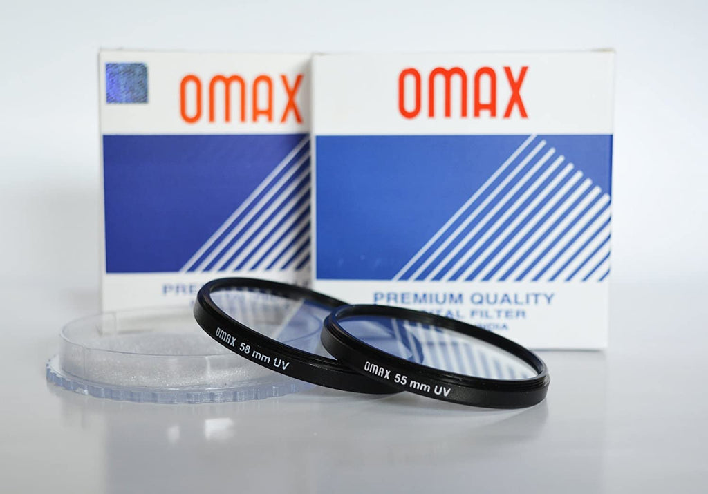 Omax uv Filter for Nikon D3400/D3500/D5300 af-p dx nikkor 18-55mm vr + 70-300mm vr Lens - The Camerashop