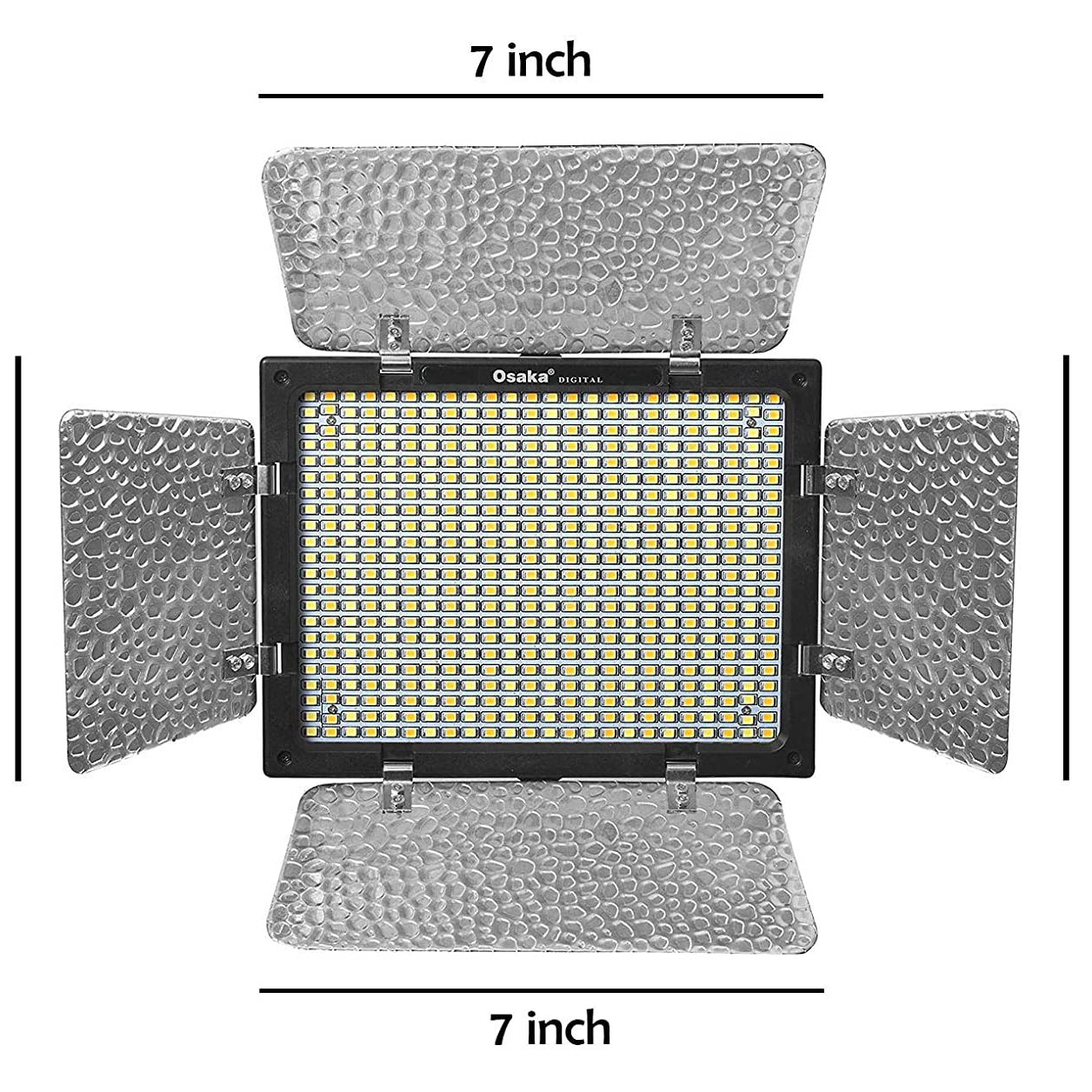 Osaka Bi-Color Dimmable LED Video Light OS 300 Mark III with Ac Adapter, LS-250 9feet light Stand & Sungun Adapter - The Camerashop