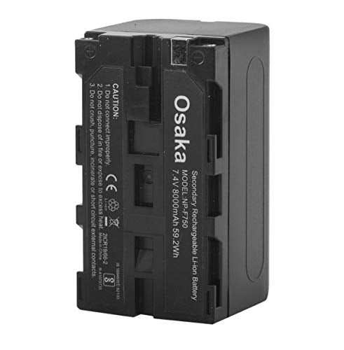 Osaka NP-F750 battery for LED video light – Black - The Camerashop