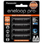 Panasonic eneloop pro 2550mah AA rechargeable Batteries Pack of 4 - The Camerashop
