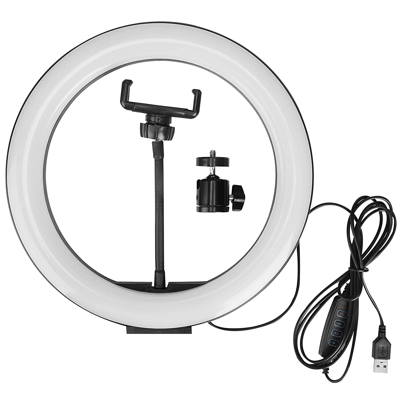 Photron Professional 12 Inch LED Ring Light with Mobile Holder PH12RL - The Camerashop