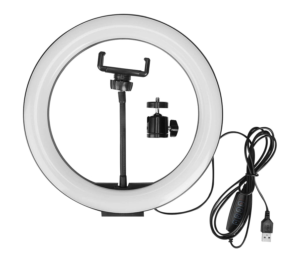 Photron Professional 12 Inch LED Ring Light with Mobile Holder PH12RL - The Camerashop