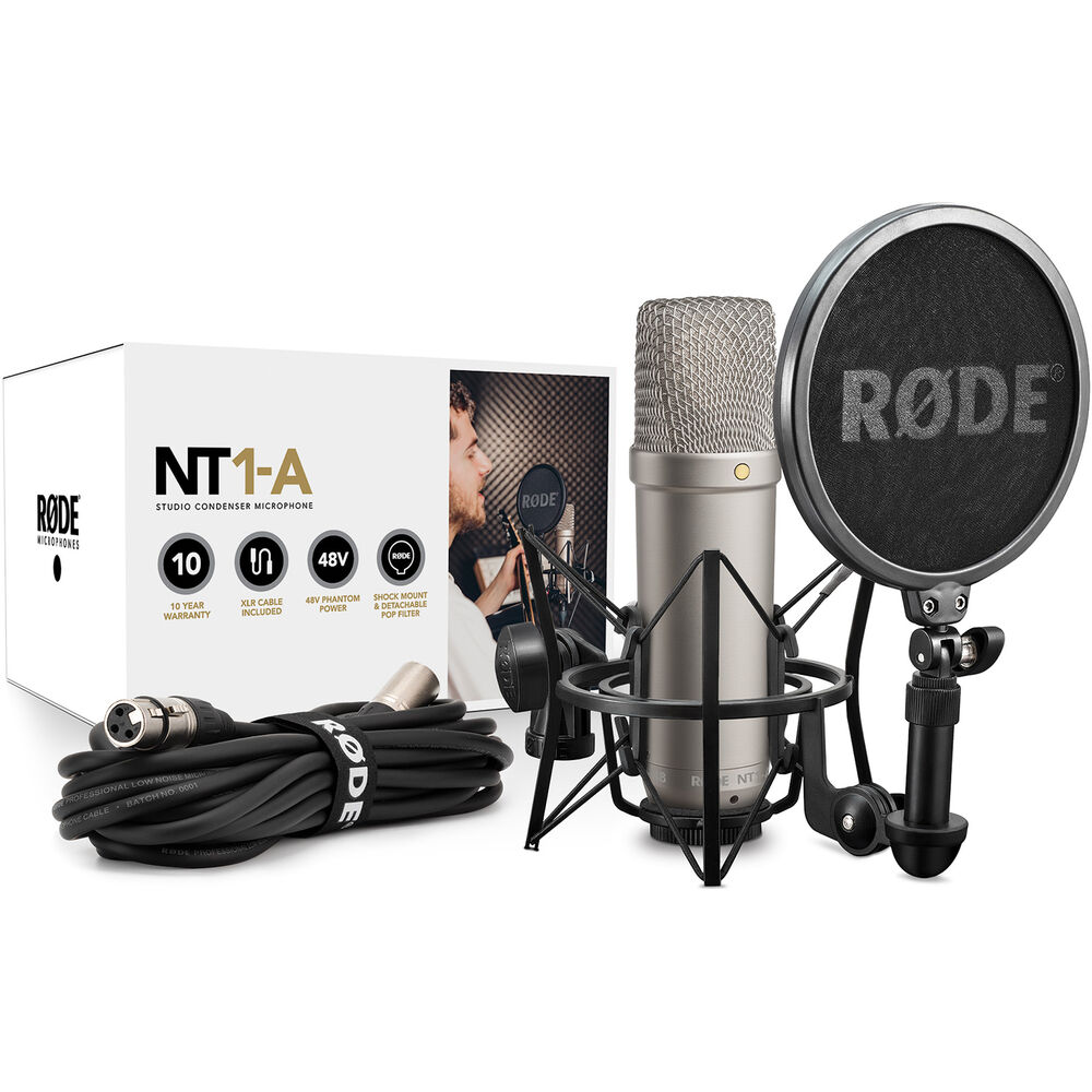 Rode NT1-A Large-Diaphragm Cardioid Condenser Microphone - The Camerashop