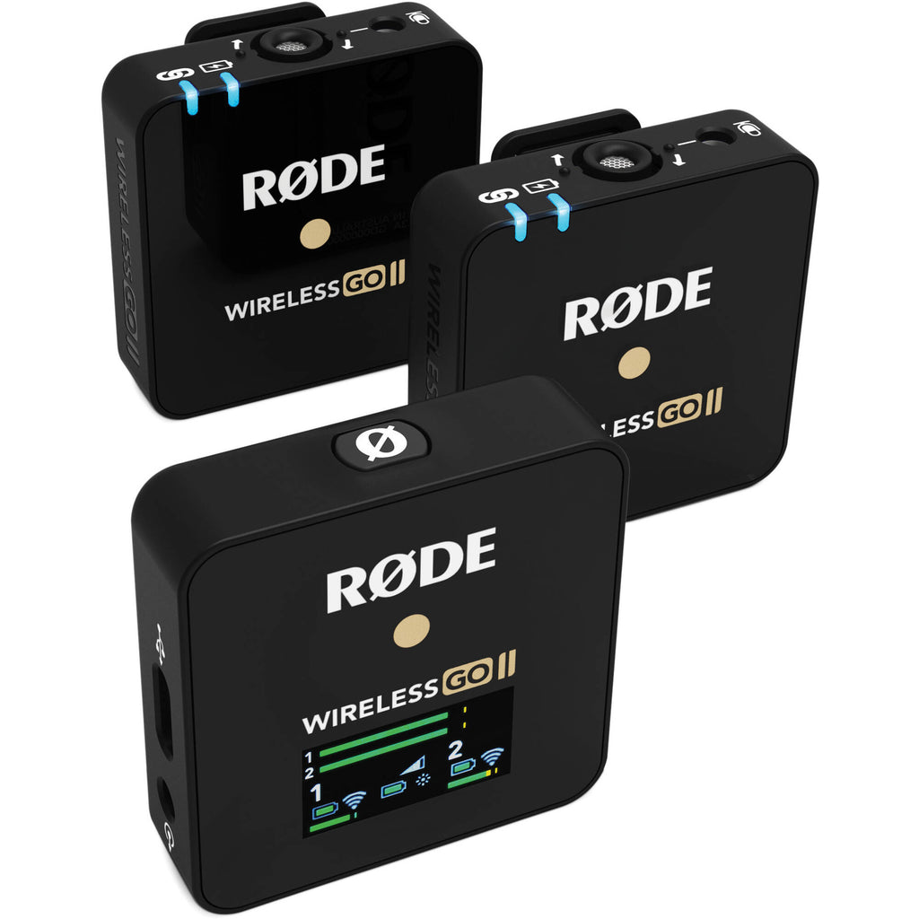 Rode Wireless Go II Dual Channel Wireless Microphone System, Black - The Camerashop