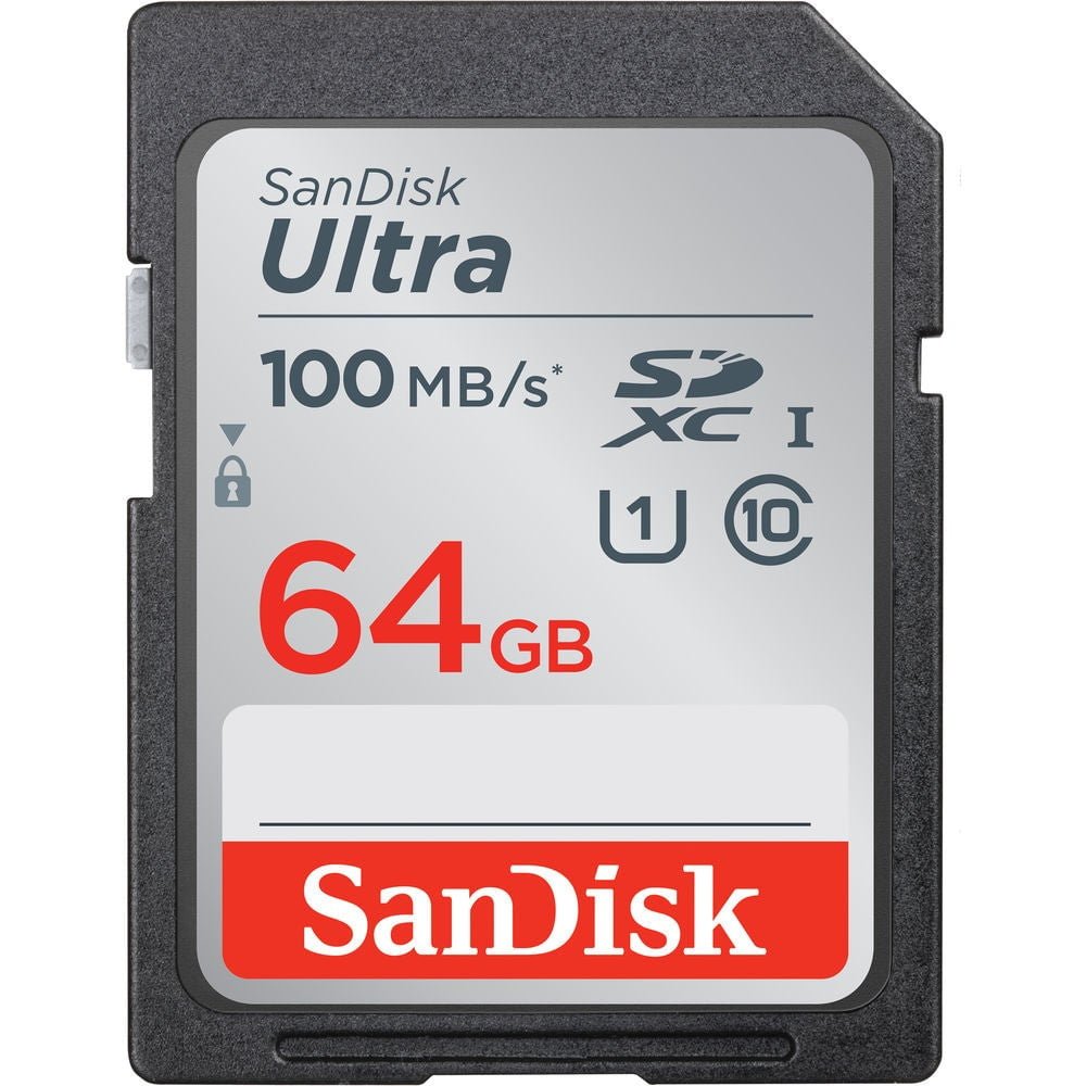 Sandisk 64GB Ultra 100 MB/s SD Card SDXC UHS-I Memory Card - The Camerashop