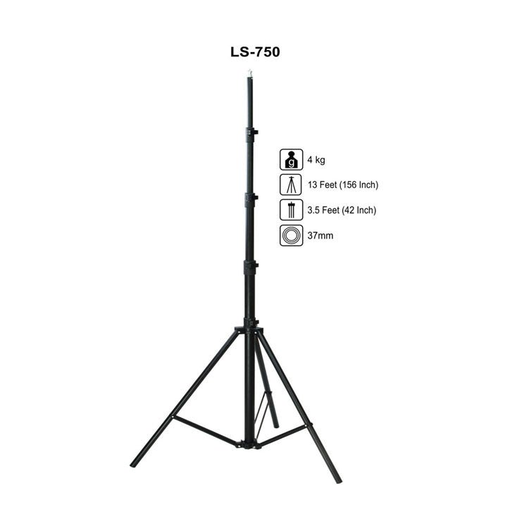 Sonia Light Stand LS-750 (Black Color) - The Camerashop