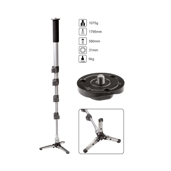 Sonia Monopod Pro-111 with Self Standing Legs - The Camerashop