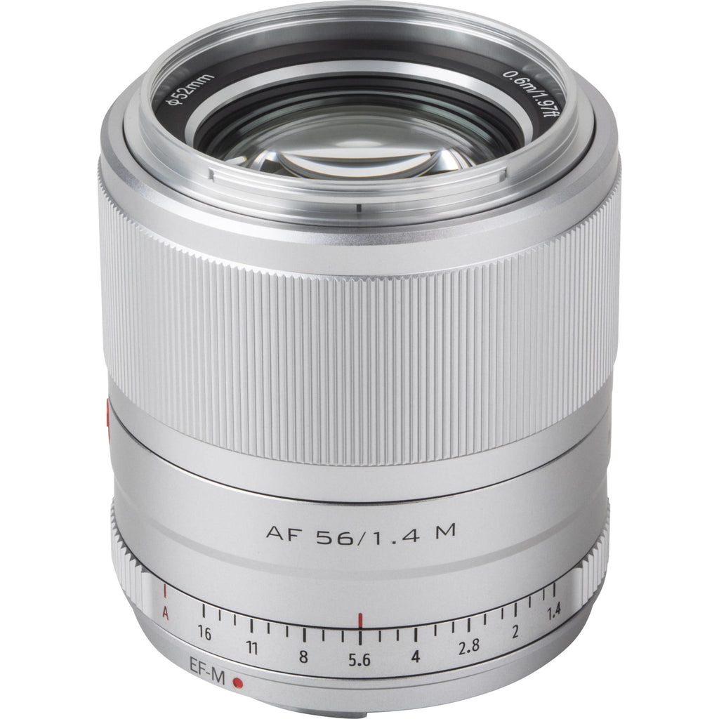 Viltrox AF 56mm f/1.4 M Lens for Canon EF-M (Silver) - The Camerashop