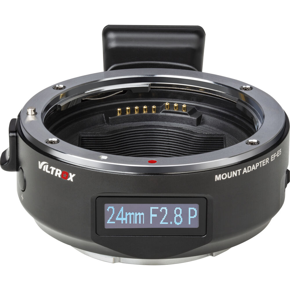 Viltrox EF-E5 Lens Adapter with Smart OLED Display for Canon EF/EF-S Lens to Sony E Mount Cameras - The Camerashop